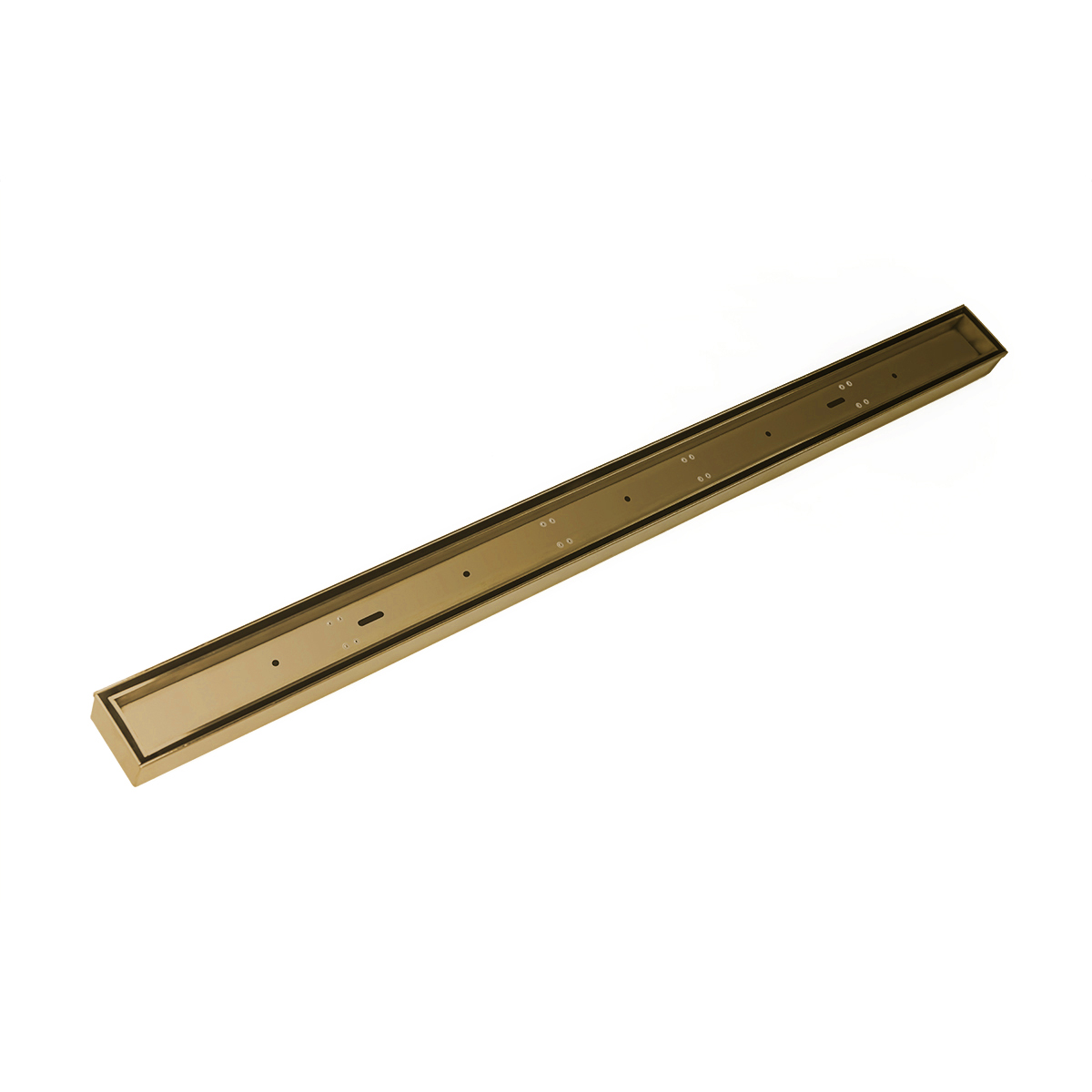 Infinity Drain® 20" FX Series Complete Kit with Tile Insert Frame in Polished Brass