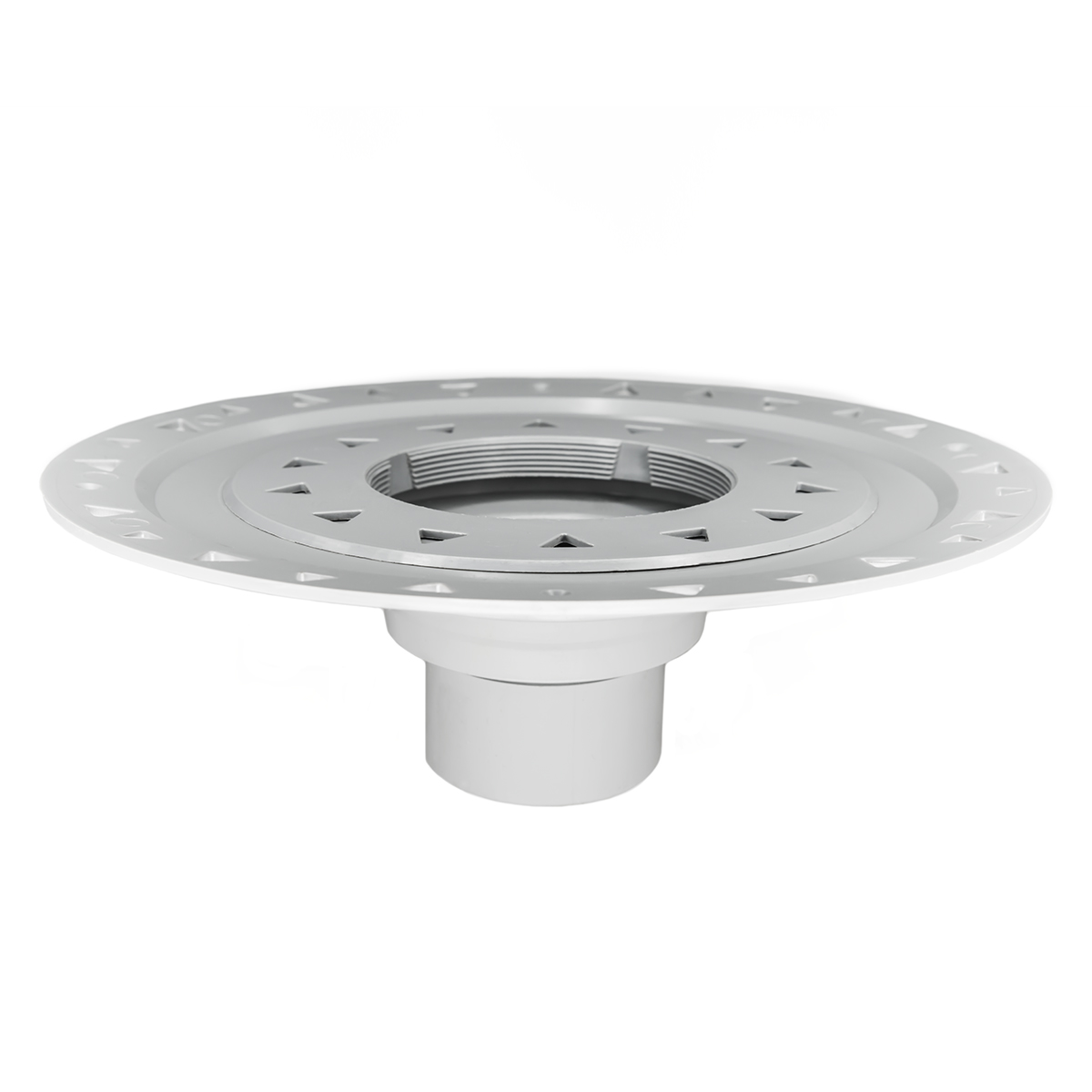 Infinity Drain® BFP42 Bonded Flange PVC Drain 4" Throat, 2", 3", and 4" Outlet