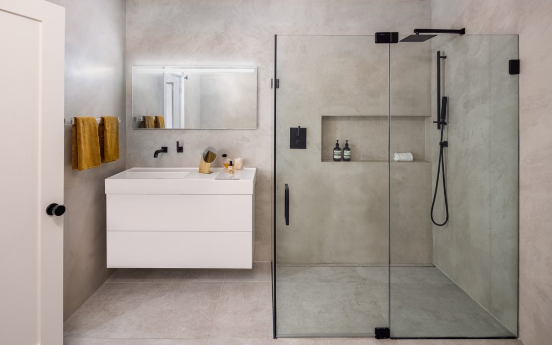 Penny Tiles And Brass Fixtures Set The Scene For This Bathroom Design