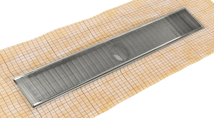 Infinity Drain—Linear Drains—Flange with Kerdi—FCSAS-100-SS 1