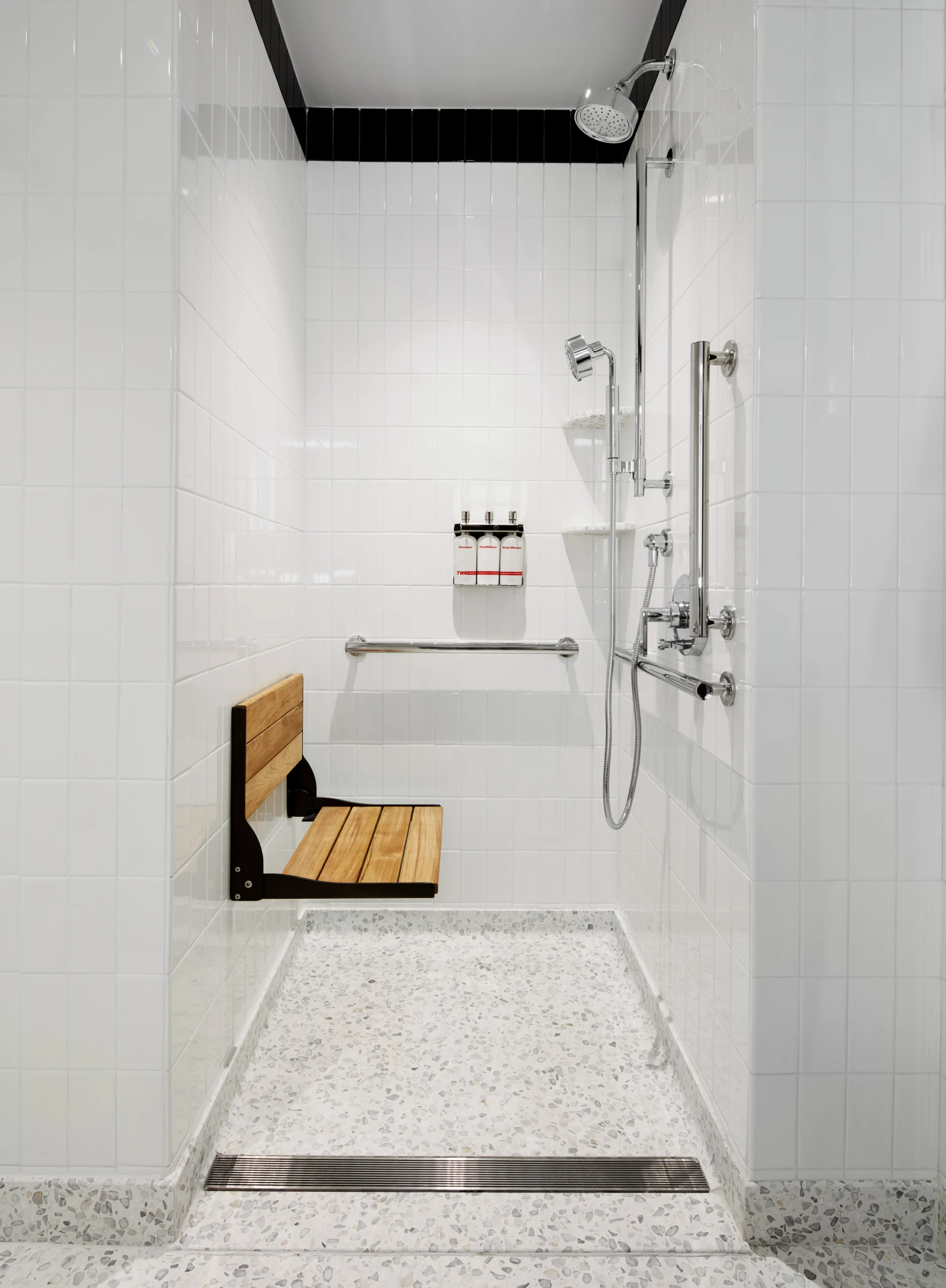 TWA Hotel Accessible Bathroom 2 – Credit TWA
