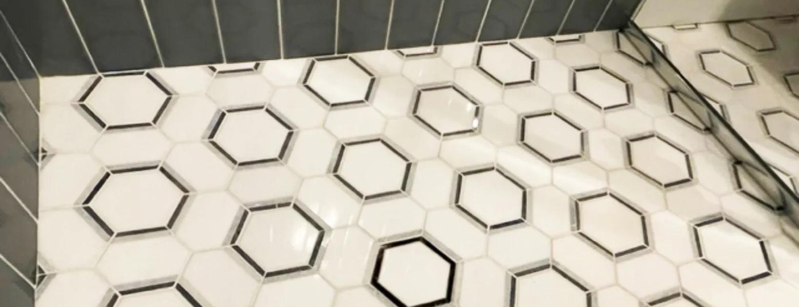 Hexagon Tile In Mid View