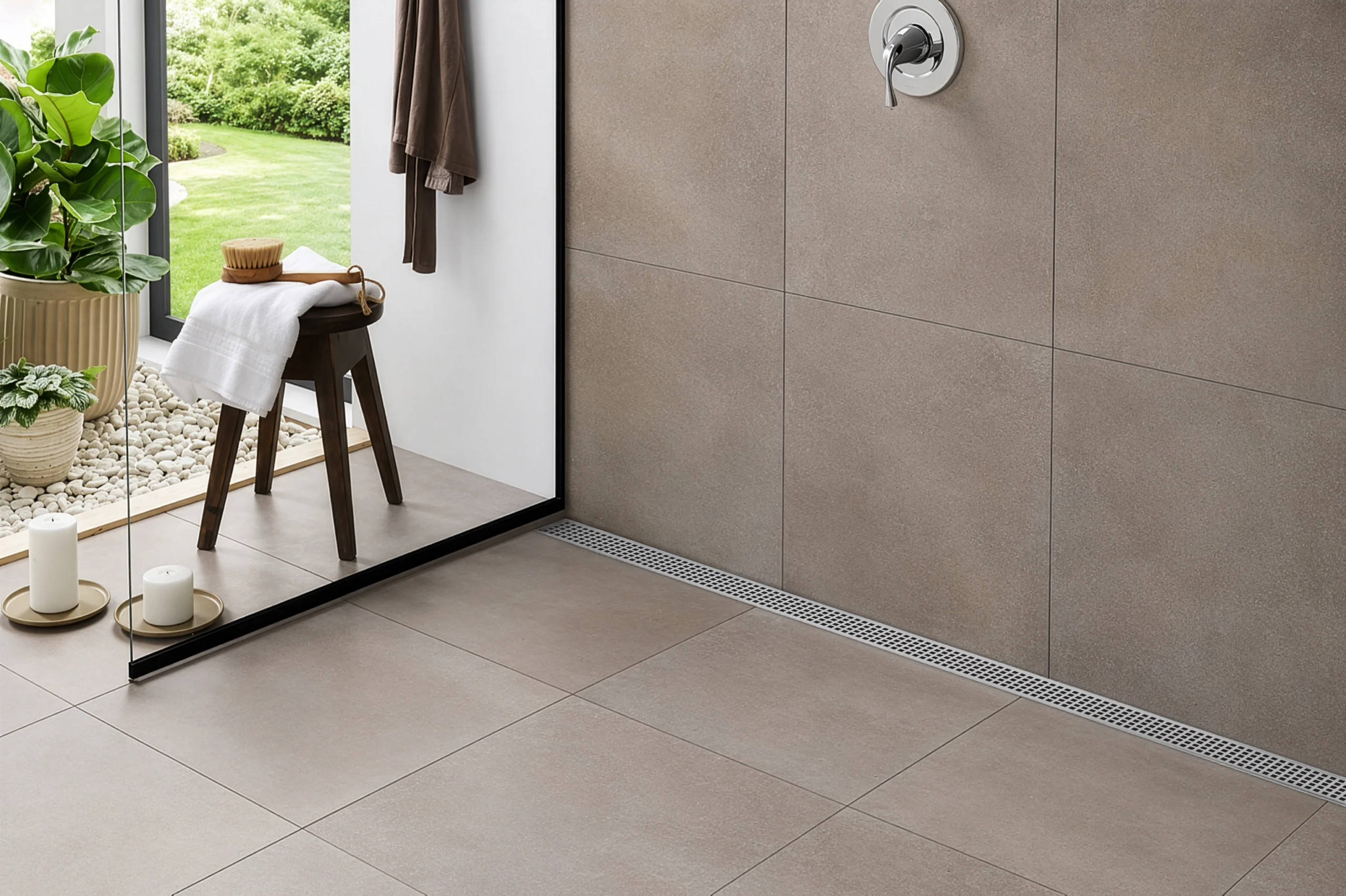 Infinity-Drain-Universal-Linear-Drain-Polished-Stainless Enhanced